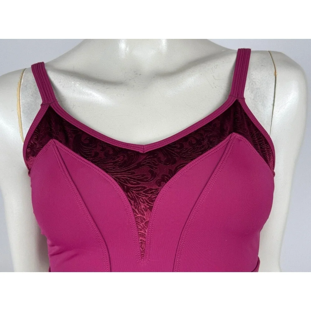Dance De Paris 2 Pc Valentina Shorts & Crop Top Claret Girl 12 NWT Stretch Nylon
